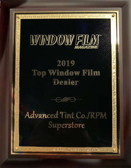tint award plaque